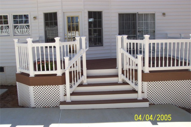 large front porch installation